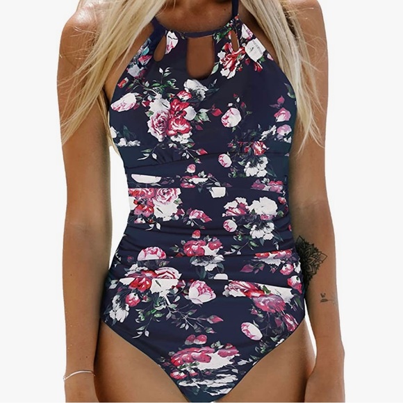 🌺SOLD FLORAL ONE PIECE SWIMSUIT - Picture 4 of 14